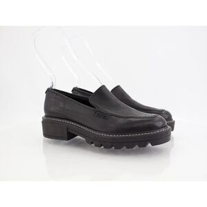 Bernardo Caleb Loafer Womens 6M Lug Sole Chunky Leather Slip on Shoes Block Heel